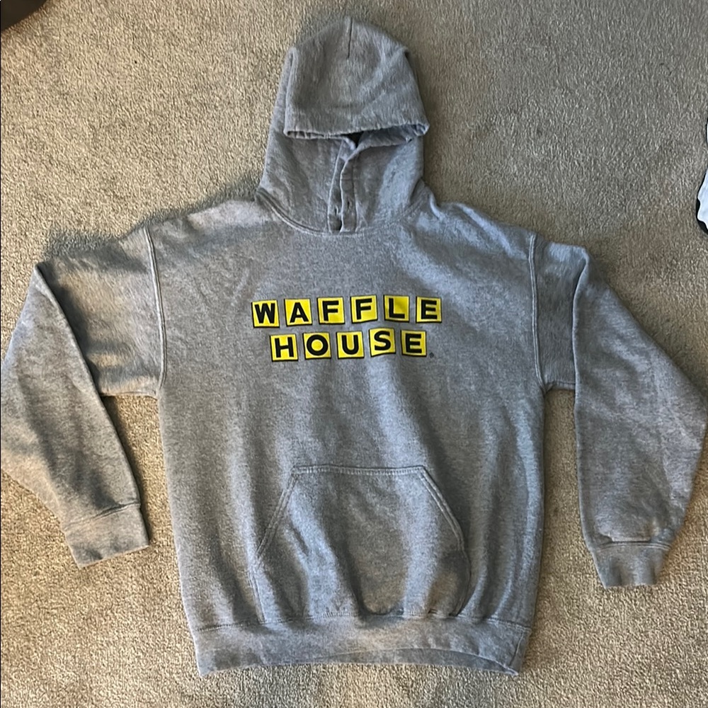 Gray Waffle House Hoodie